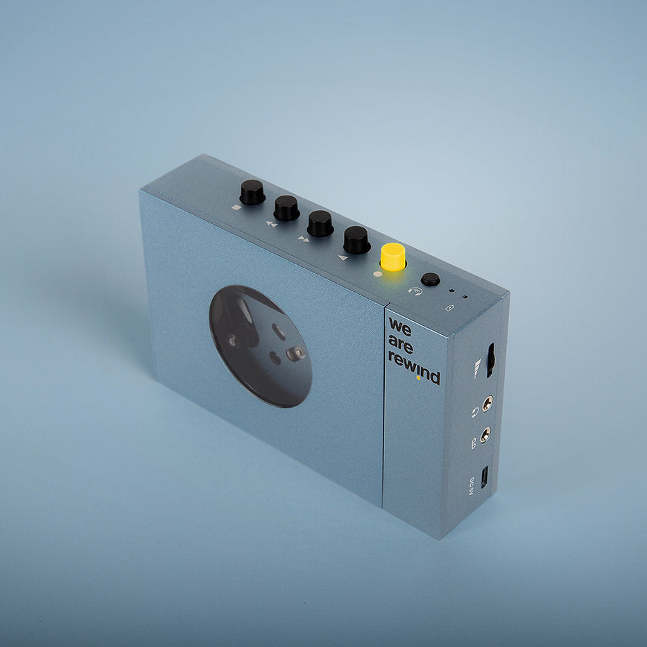 We Are Rewind Portable Cassette Player - Kurt (Blue) – High 