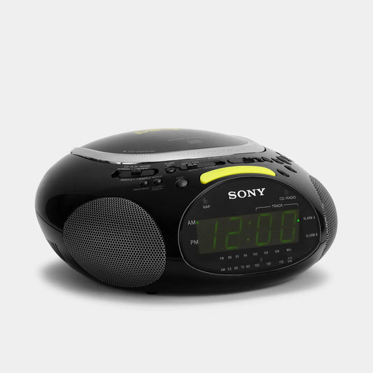 SONY BOOMBOX PSYC ICF-CD832 RADIO-HORLOGE CD FM/AM BLANC (NEUF DANS LA BOÎTE)