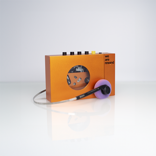 UNITÉ DE DÉMO - Lecteur de cassettes portable We Are Rewind - Couleur orange