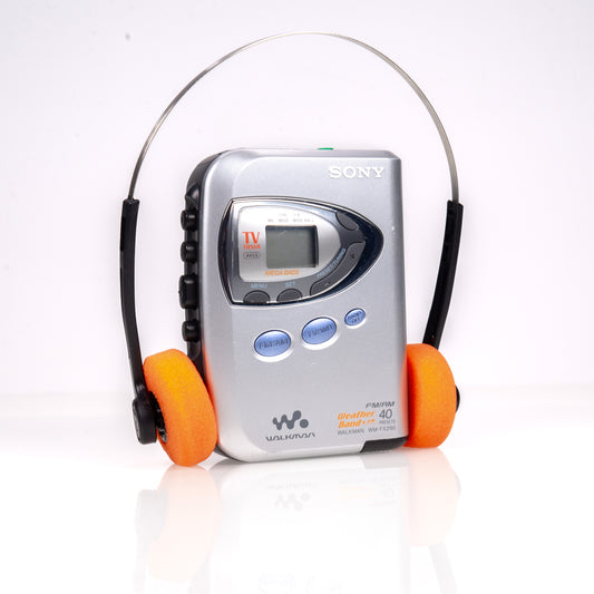 SONY SPORTS WALKMAN WM-F2078 REPRODUCTOR DE CASSETTE PORTÁTIL AM/FM AMARILLO