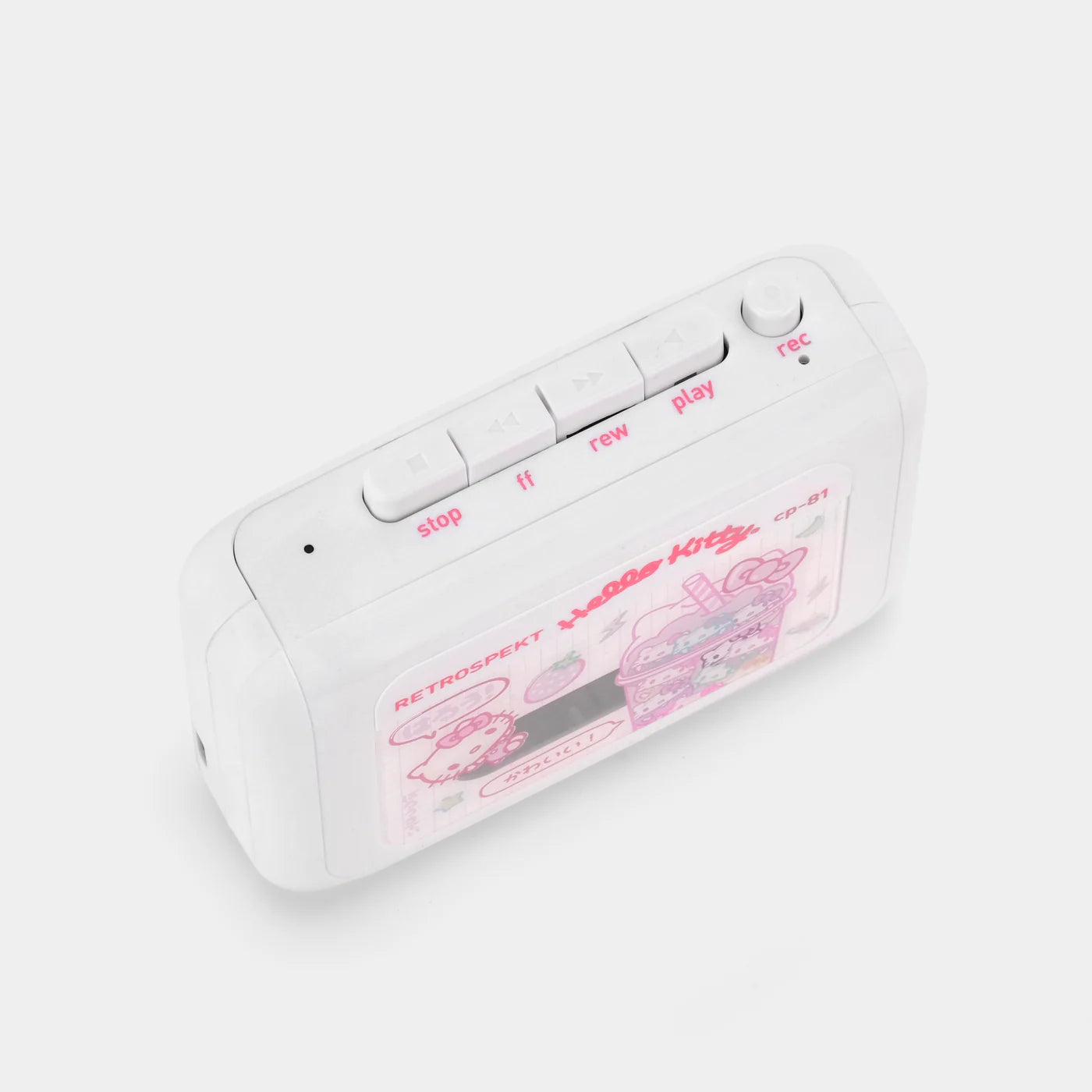 Retrospekt x Hello Kitty Strawberry Kawaii CP-81 Portable Cassette Player