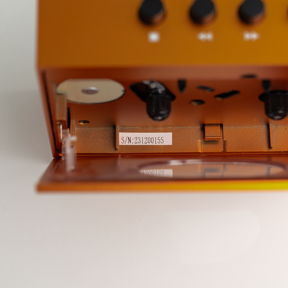 DEMO UNIT -- We Are Rewind Portable Cassette Player - Orange Colour