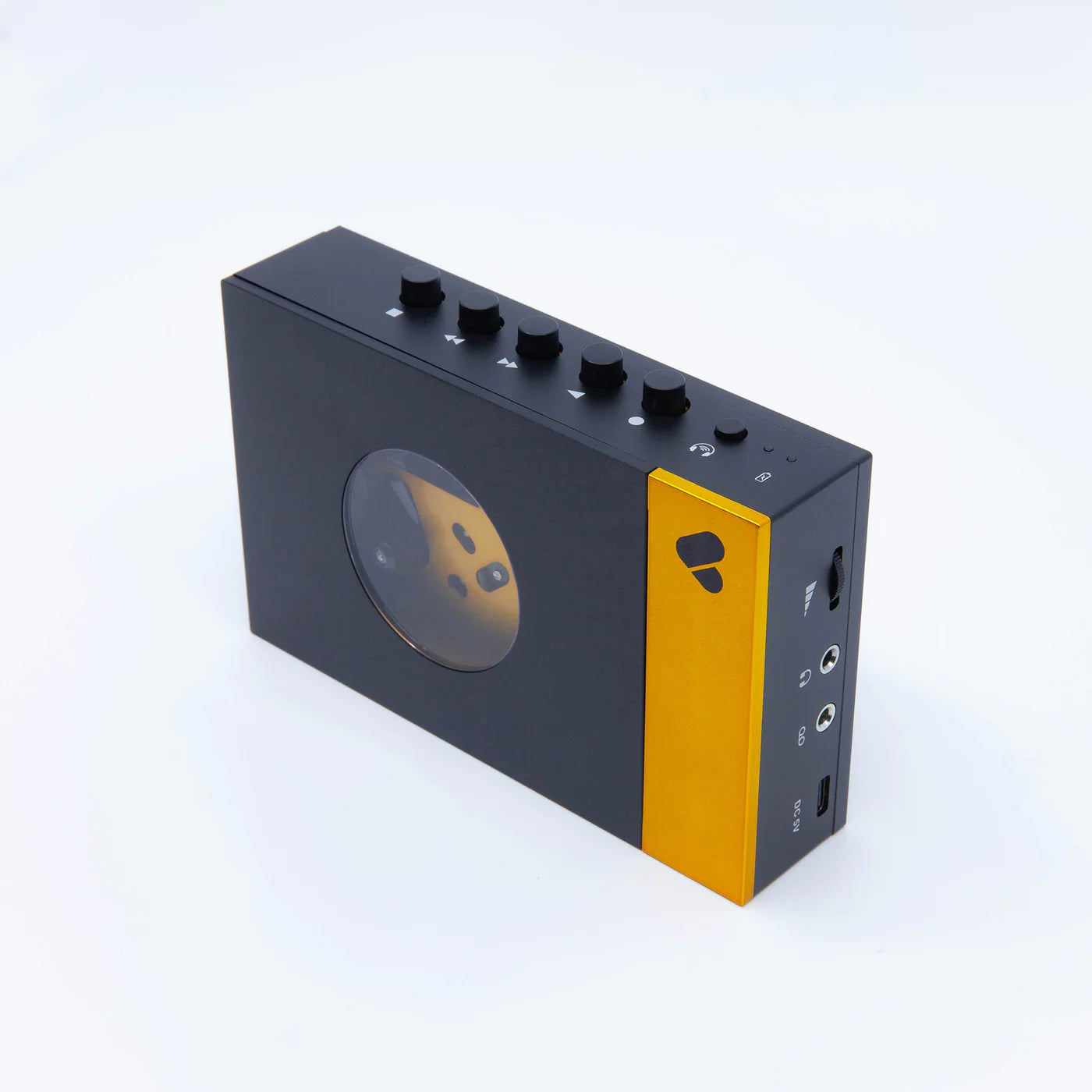 We Are Rewind Bundle - Portable Cassette Player + Bluetooth Headphones - Black & Orange 2024 model